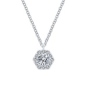 Hexagonal Diamond Necklace