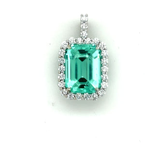 Diamond & Rare Gemstone Pendant