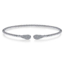 Load image into Gallery viewer, 14k White Gold &amp; Diamond Bangle