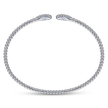 Load image into Gallery viewer, 14k White Gold &amp; Diamond Bangle