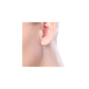 Diamond Spike Drop Earrings