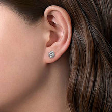 Load image into Gallery viewer, Diamond Sunburst Earrings