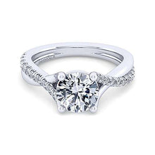 Load image into Gallery viewer, Twisted Diamond Engagement Ring - Round