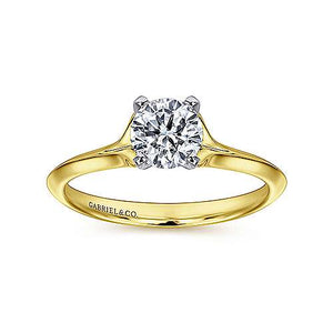 Yellow Gold Solitaire Engagement Ring