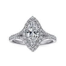 Load image into Gallery viewer, Marquis Halo Diamond Engagement Ring