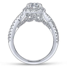 Load image into Gallery viewer, Twisted Shank Round Engagement Ring