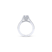 Load image into Gallery viewer, Round Pave Diamond Engagement Ring