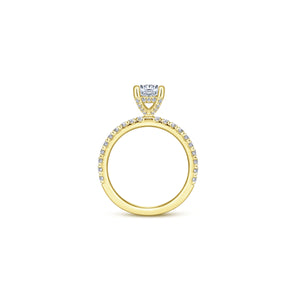 14k Yellow Gold Classic Diamond Engagement Ring