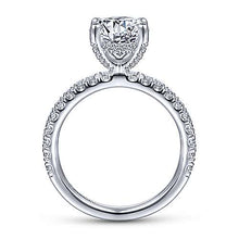 Load image into Gallery viewer, Round Diamond Accented Engagement Ring