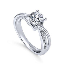 Load image into Gallery viewer, 14k Round Bypass Engagement Ring