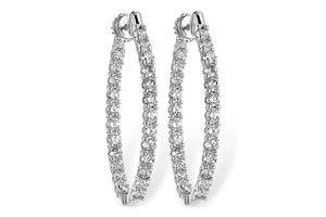 3 ct Diamond In&Out Hoops