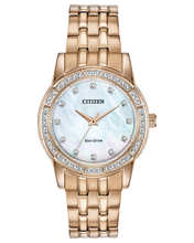 Load image into Gallery viewer, Lady&#39;s Silhouette MOP Watch- Rose Gold Tone