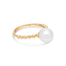 Load image into Gallery viewer, Pearl Beaded Fashion Ring - Yellow Gold