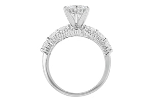 14k 3 Row Diamond Ring