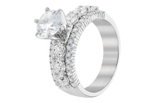 Load image into Gallery viewer, 14k 3 Row Diamond Ring