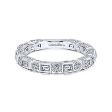 Load image into Gallery viewer, Round &amp; Baguette Diamond Eternity Band