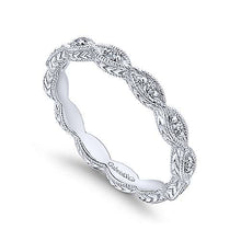Load image into Gallery viewer, Diamond Marquise Station Wedding Band - White Gold