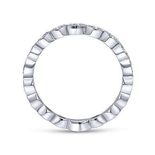 Load image into Gallery viewer, Diamond Marquise Station Wedding Band - White Gold