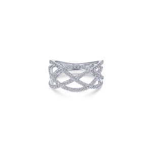 Diamond Crisscross Ring