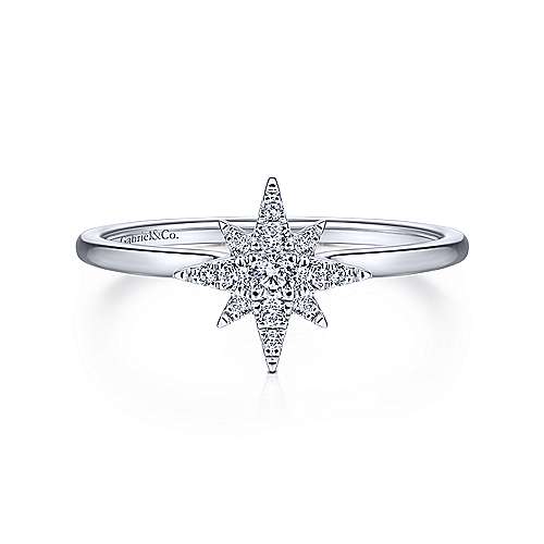 Diamond Starburst Fashion Ring