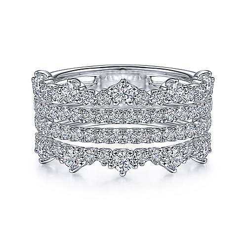 Four Row Diamond Ring