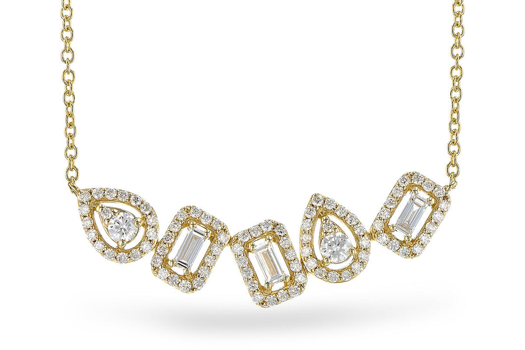Multi Diamond Bar Pendant