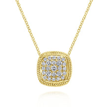 Load image into Gallery viewer, Yellow Gold Pave Diamond Necklace