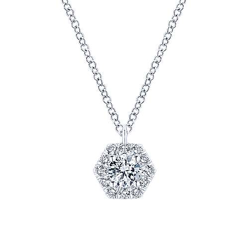Hexagonal Diamond Necklace