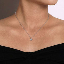 Load image into Gallery viewer, Hexagonal Diamond Necklace