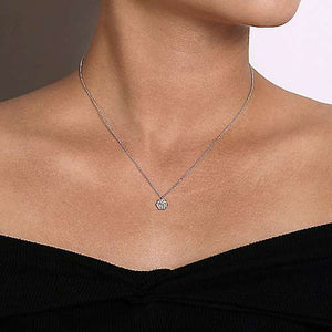 Hexagonal Diamond Necklace