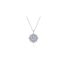 Load image into Gallery viewer, Diamond Cluster Sunburst Pendant