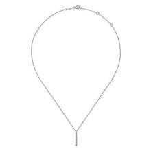 Load image into Gallery viewer, Diamond Bar Drop Necklace