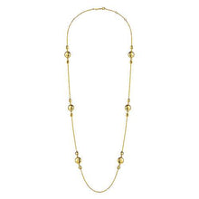 Load image into Gallery viewer, 32&quot; Yellow Gold Large Stationed Necklace