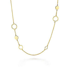 Load image into Gallery viewer, 32&quot; Yellow Gold Fashion Station Necklace