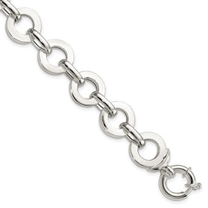 Polished Circle Link Bracelet