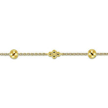 Load image into Gallery viewer, 14k Yellow Single Bead Station Bracelet