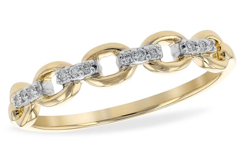 14k Two Tone Link Ring