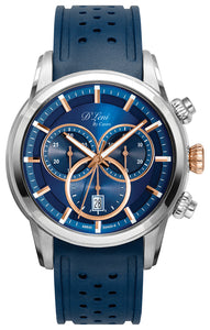 Gents Navy & Rose Sport Chronograph Watch