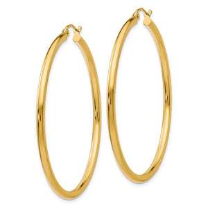 Large Yellow Gold Hoops